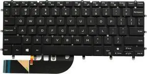AUTENS Replacement US Layout Keyboard (1 Year Warranty) for Dell XPS 13 9343 9350 9360 / Inspiron 13 7347 7348 7352 / Inspiron 15 7547 7548 Laptop Backlight No Frame