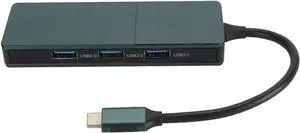 7 in 1 Type C Hub, USB C Docking Station, 4K HD Multimedia Interface with 3 USB30. Ports, PD Fast Charging, Card Reader for OS X OS, Aluminum Alloy Multiport Adapter