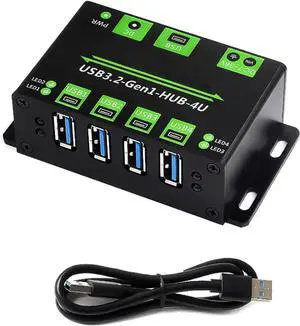 USB 3.2 Hubs with Four Fast Speed Expansion Port and Onboards Power Supply for Electronic Enthusiasts