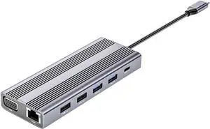 Type C USB Hub Multi Port USB Hub for Computer Accessories Plug and Reader Supports Safe Material for Use