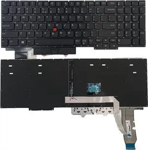 LXDDP Laptop Replacement US Layout Keyboard with Backlit with Pointer for Lenovo Thinkpad E15 Gen 1 E15 Gen 2 2020 (20T8 20T9 20TD 20TE)