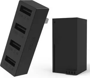 JZW-Shop 4 Ports USB Hub 2.0 for Xbox Series X/S, High Speed USB Hub Splitter Expansion Adapter Compatible with Xbox Series X/S Console