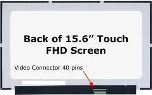 NUOLAISUN New Screen Replacement for Dell PN DP/N HX3K8 0HX3K8 NV156FHM-T06, OnCell Touch, FHD 1920x1080, IPS, Matte, LCD LED Display