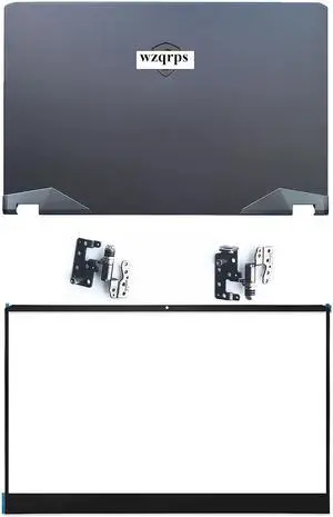 wzqrps Replacement Laptop LCD Cover Back Rear Top Lid with Hinges and Front Bezel Frame for MSI 9S7-17K314 GE76 GP76 Raider 11UG/11UH/11UE(MS-17K3) Blue