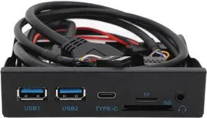 3.5 Inch Front Panel USB C Hub,SD TF Internal Card Reader,5Gbps USB 3.2 Gen 1,19PIN Type C Plug and Play Floppy Drive Panel for XP 7 8 10 11 2003 for Linux 3.5 Inch Front Panel USB C Hub,SD TF Internal Card Reader,5Gbps USB 3.2 Gen 1,19PIN Type C Plug and Play Floppy Drive Panel for XP 7 8 10 11 2003 for Linux