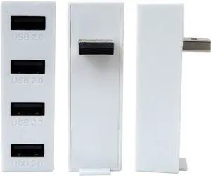 GRABOTE 4 Ports USB Hub 2.0 for Xbox Series S, High Speed USB Hub Splitter Expansion Adapter for Xbox Series S Console