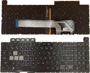 Tiugochr Laptop Replacement US Layout Colorful Backlight Keyboard for ASUS TUF Gaming F15 FA506 FX506 FX506U FX506II FX506IH FX506LI FA506Q FX506L FA506U F17 FX706 FA706 FX706LI AEBKXU00010
