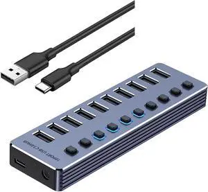 USB3.0 Metal Adapter with USB Splitter Port 4/7/10 for Simultaneous Data Transfer and Charging USB Devices Splitter USB3.0 Metal Adapter with USB Splitter Port 4/7/10 for Simultaneous Data Transfer and Charging USB Devices Splitter