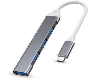 ERTXGBA 3.0 Hub Hub High Speed Type c Splitter for PC Accessories Multiport HUB 4 3.0 2.0 Port(White-Fruit peach5,D)