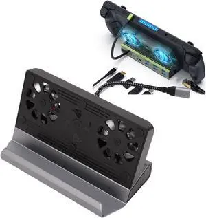 GOWENIC USB C Docking Station for Rog Ally for Steam Deck, 9 in 1 Docking Station with 6 USB 3.0 and 2.0 Ports, HDMI 4K 60Hz, 100W PD Charging, and 1000Mbps Ethernet