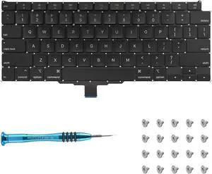 Willhom US Keyboard with Screws and Screwdriver Kit Replacement for MacBook Air 13" with Retina Display A2179 Early 2020