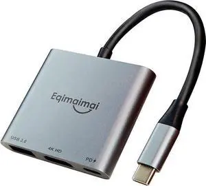 USB C to HDMI Multi-Port Adapter 4K@120HZ Compatible for Nintendo Switch 2 with 100w PD,for Monitor Extension Display, USB-C to USB-A Converter 10Gbps,4K HDMI Hub for Mac/iPad pro/MacBook/Laptops