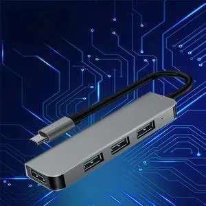 ERTXGBA Type C 3.0 Docking Station for Laptop Adapter RJ45 TF/SD Card Splitter for Windows for iOS(D)