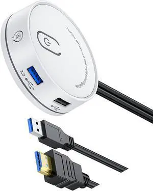 USB 3.0 Type C Desktop Computer Power Switching Extension Button Option 3.5 Auditory Port 116cm Cable