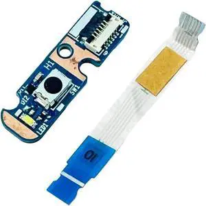 ZAHARA Power Switch ON-FF Button Board with Flex Ribbon Cable Replacement for Lenovo ideapad Yoga 7-14ITL5 82BH / Yoga 7-15ITL5 82BJ 5C50S25115 455.3DV12.104 5C10S30130 NBX0001TW00