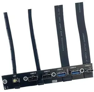 Desktop Chassis Front Panel 2 Ports USB 3.0 + 2 Ports USB 2.0 + 1 Port Type C Port LED