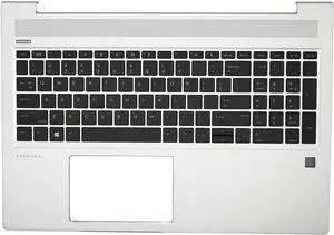 Replacement for HP Probook 450 455 G6 450 455R G7 Laptop Upper Case Palmrest with Non-Backlit Keyboard Assembly L45091-001 Sliver Replacement for HP Probook 450 455 G6 450 455R G7 Laptop Upper Case Palmrest with Non-Backlit Keyboard Assembly L45091-001 Sliver