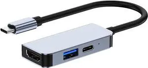 Three in Docking Station TypeC to 3.0 PD