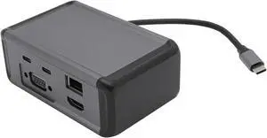 12 in 1 USB C Hub Aluminum Alloy VGA PD RJ45 USB3.0 Type C Docking Station for Laptop Computer