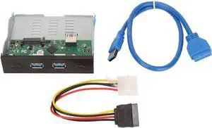 Front Panel USB 3.1 Hub, 4 Downstream 1 Uplink Ports, 10Gbps Transfer Rate, Wide Compatibility, Aluminum Alloy Material, for Desktop PC Office Use