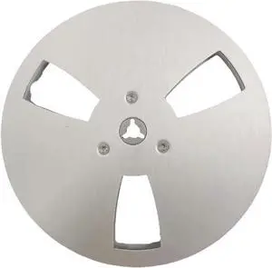 predolo 1/4 7 inch Empty Reel Aluminum Replacement Accessories,Opening Machine Part Sturdy Portable Open Reel Sound Tape, Sliver