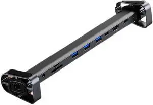 USB C HUB with Stand for Laptop Foldable Holder Extender USB Disk SD TF Card Reader PD Charger Type C Hub