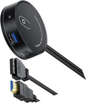 USB 3.0 Type C Desktop Computer Power Switching Extension Button Option 3.5 Auditory Port 116cm Cable