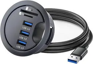 USB Hub Splitter USB 3.0 Hub Multi USB Adapter Port Expander Memory Card Reader