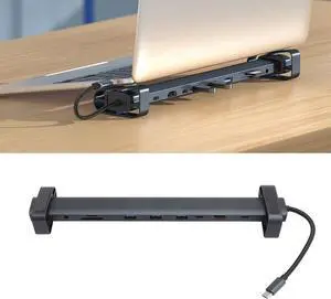 Aoaoy 10 in 1 USB Hub Type C to 4K HD Multimedia Interface VGA PD 100W RJ45 Port 3.5mm Audio 4 USB3.0 USB C Hub Multiport Adapter