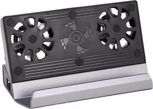 ciciglow Docking Station Fit for Steam Deck, for ROG Ally, Dual Fans, 9 in 1 USB C Hub with HD Multimedia Interface 2.0 4K at 60Hz, Gigabit Ethernet, USB 3.0 2.0, PD 100W