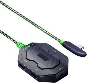 USB C 4 Port Docking Station For Earphones Adapter 480Mbps Speed And 70cm Cable For Versatiled Devices Connection