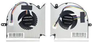 LAOKOEN New Cooling Fan for MSI GE63 Raider 9SE GE63VR 7RE 7RF GE73 Raider GE73VR 7RE 7RF GP63 GP73 GL73 Leopard 8RE GL63 9SDK 9RCX MS-16P5 16P1 16P3 16P6 16P7 MS-17C6 17C8 P/N:PAAD06015SL N383 N384