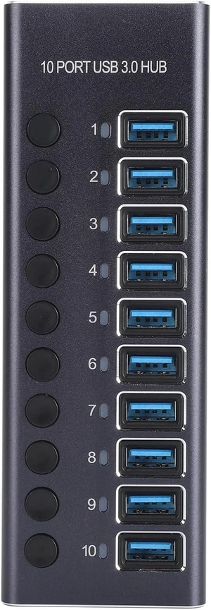 10 Port USB 3.0 Data Hub (US Plug) 10 Port USB 3.0 Data Hub (US Plug)