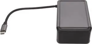 12 in 1 USB C Hub, Multiport Adapter with PD, Storage Card Reader, Audio 3.5mm, VGA, RJ45, USB 3.0 x 4, USB 2.0, Gray Aluminum Shell, for OS X, Type C De