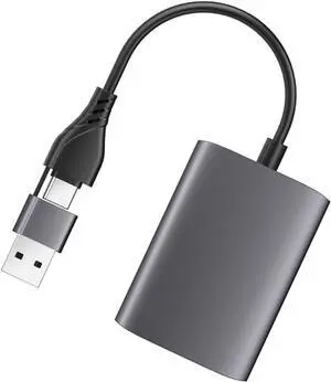 PEPLAYTAL USB Hub Type C to Dual Adapter Supports High Definition Display USB Splitter for Laptops Tablets