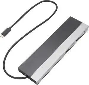 12 in 1 USB C Docking Station, Multiport Adapter with DP HDMI VGA, USB3.0 2.0 Ports, SD TF Card Reader, Gigabit Ethernet, 3.5mm Audio, Work for Windowss Laptop PC