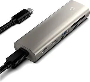 Ldabrye High-speed Transmission USB C Hub 6 Port USB 3.1 Gen 2 Data Hub Aluminum USB Docking Station Splitter USB Hub Extensions