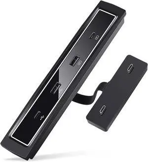 4 Port 27W Fast Charging Splitter Glovebox-USB Hub Docking Station Shunt Hub For 3/Y Car Interior Accessories Usb Shunt Quick Charger Led Intelligent Docking Station Usb Shunt Hub Decoration Car 27w