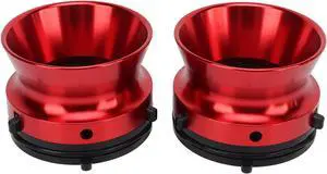 1 Pair Polished Aluminium Alloy Nab Hub Adapter, 10in Opener, Sturdy Universal Loading Device for Studer, Akai, (Red)