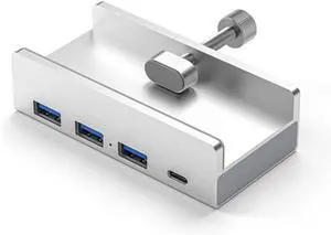 Vernijtrdy USB 3.0 Type C HUB Aluminum Alloy External Multiports Splitter High Speed Expansion 5GBPS Data Transmission for Desktop