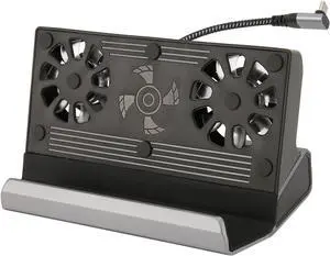 Docking Station for Steam Deck, 10 in 1 4K at 60Hz 100W Charging Dock for with Dual Cooling Fan, Rog Ally Dock with HDMI 4K@60Hz,1000Mbps Ethernet, 5 USB 3.0 2.0