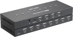 USB2.0 Manual Sharing Switching Printer Sharing Device USB Hubs 8 in 4 Out Data Transfer Hubs Converters