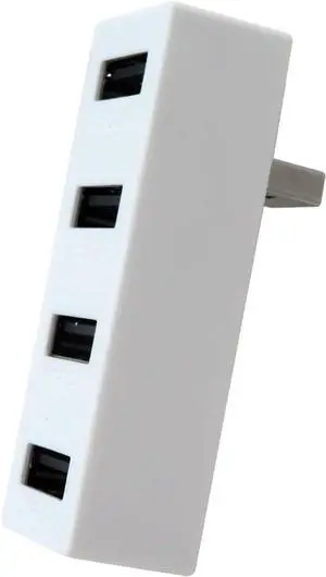 GRABOTE New USB Hub Splitter Expansion Adapter 4-Ports USB Hub 2.0 for Xbox Series S Console, Plug and Play