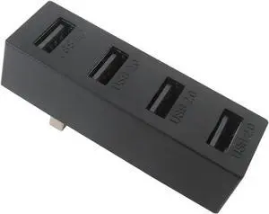 BUTITNOW 4-Ports USB Hub Compatible for Xbox Series X/Xbox Series S, High-Speed Transmission USB Hub Splitter Expansion Adapter Compatible for Xbox Series X/S Console - Black