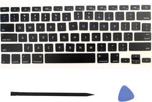 Replacement US Keyboard Full Set of Keycap Keys and Tool Applicable for MacBook Pro 13" / 15" Retina Model A1425 A1502 A1398 2012-2015 Year for MacBook Air 13" Model A1369/A1466 2011-2017 Year (AP11)