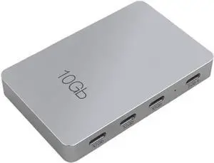 Jalzdieod Type-C Docking Station Aluminum Alloy USB3.2 Gen2 10Gbps with PD 100W Charging Expansion Multifunction Hub