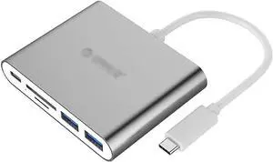 Port Expander USB C Docking Station 5 in 1 USB-C Splitter Hub USB C Adapter with 2 USB 3.0 Ports, SD/TF Card Reader, PD Charging USB Splitter