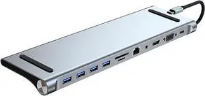 NonMiFyR USB C Hub with 100 W PD Port and Versatile Ports, 11 Port