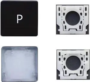 Replacement Individual P Key Cap and Hinges are Applicable for Surface Pro 4/5/6/7 1724 1796 1807 1866 (Black) Keyboard to Replace The P Key Cap and Hinge