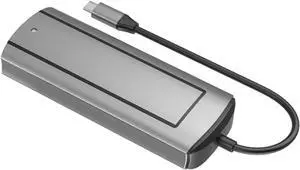 SSD Enclosure USB HUB Aluminum Alloy Type-C USB 3.0 Hub 6 in 1 Multiport Disk Storage, Plug and Play Spare Parts